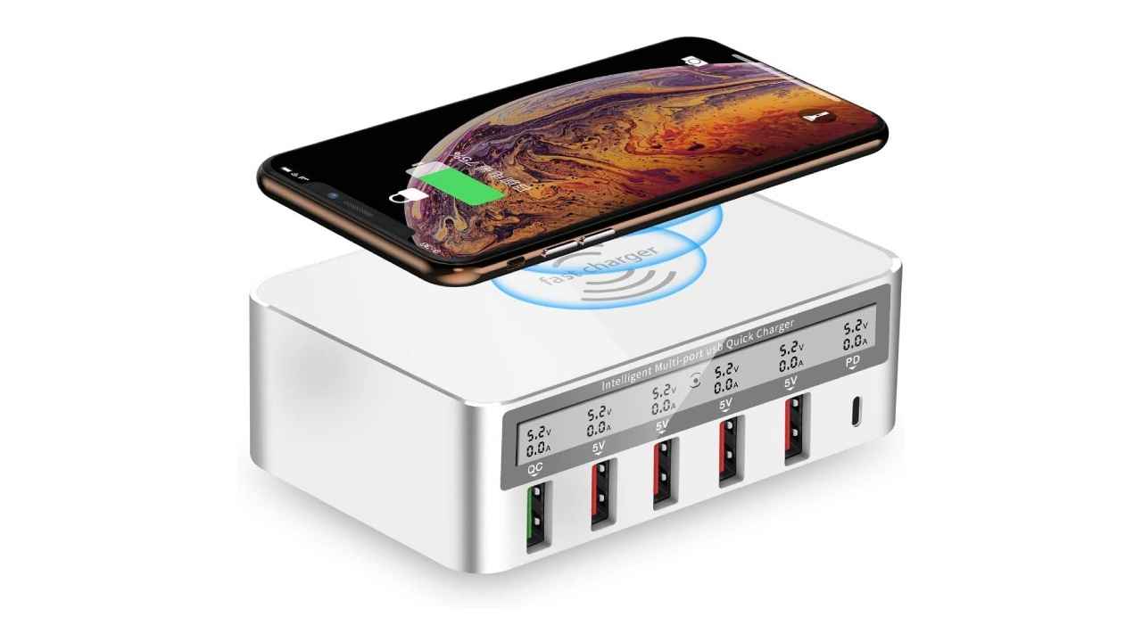 Charging stations with wireless charging support