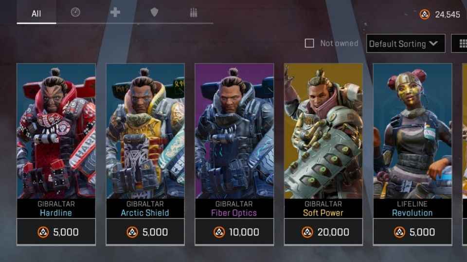 Apex Legends Mobile in-game store