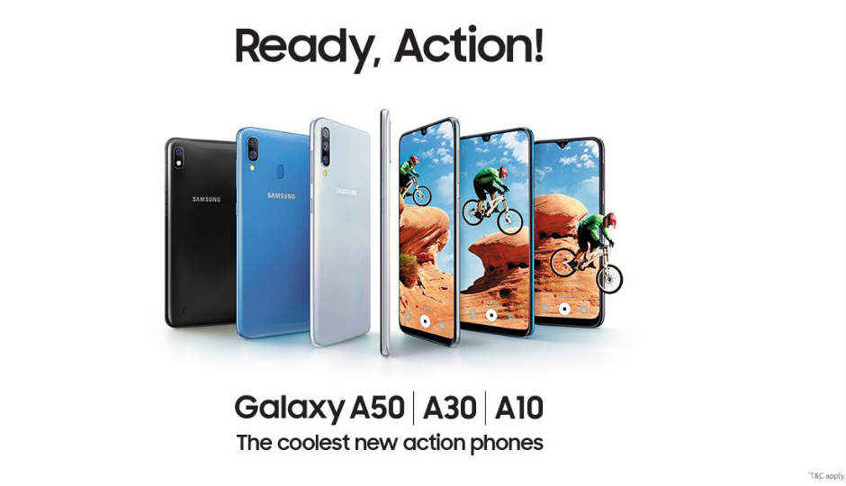 Samsung Galaxy A10, Galaxy A30 और Galaxy A50 28 फ़रवरी को भारत में हो रहे हैं लॉन्च