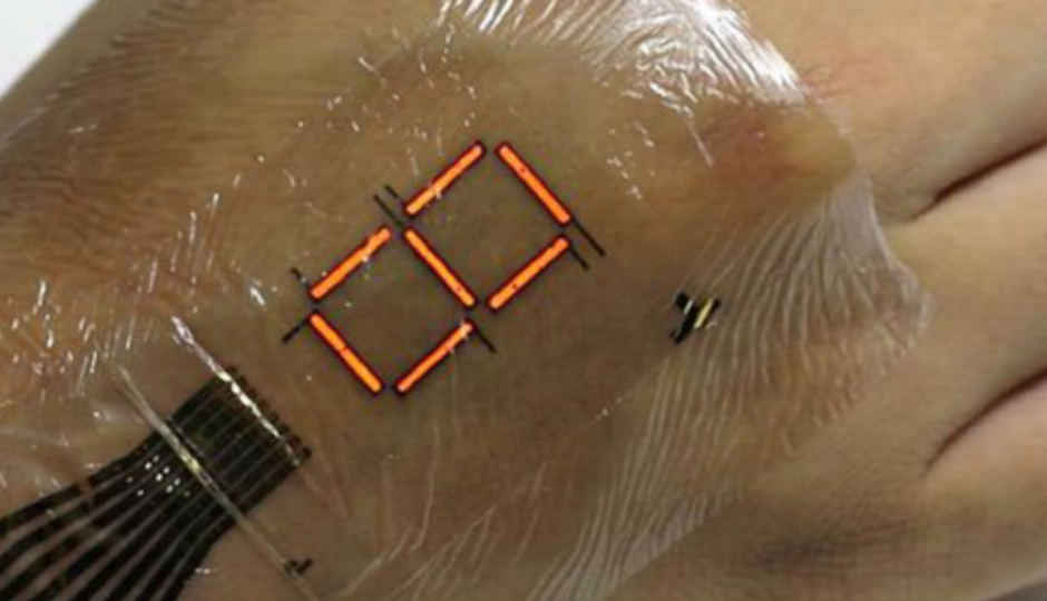 Super-thin ‘e-skin’ can turn your body into a display