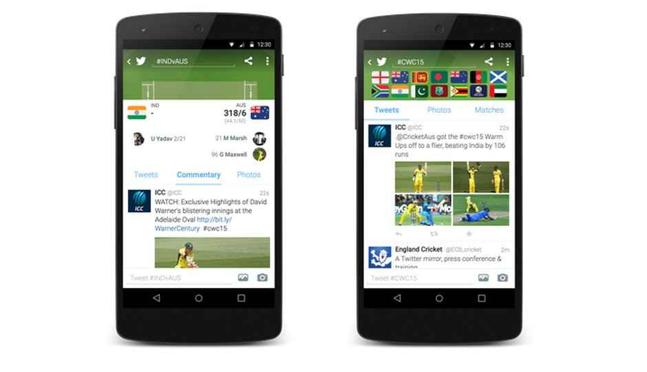 Now you can follow Cricket World Cup 2015 on Twitter