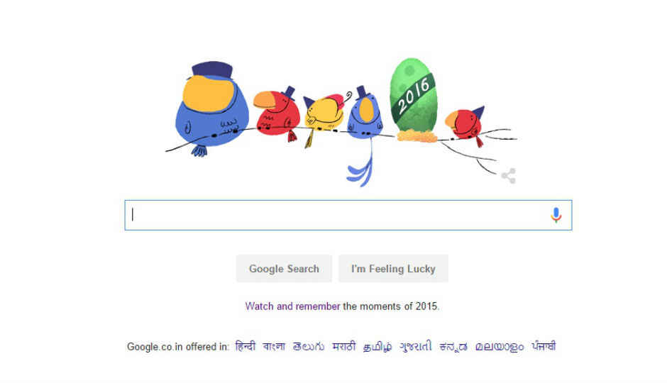 Google’s Doodle for New Year’s eve shall crack at midnight