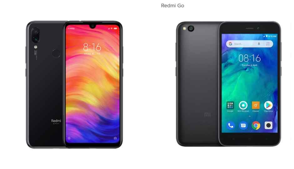 Xiaomi Redmi Note 7, Redmi Go storage and colour variants for India leaked