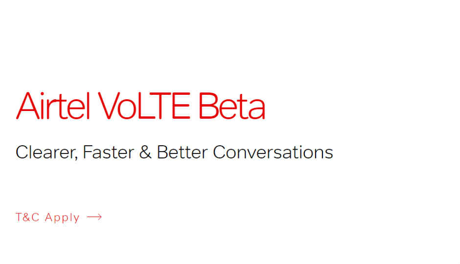 Airtel launches VoLTE Beta program for select regions, testers to get up to 30GB free data