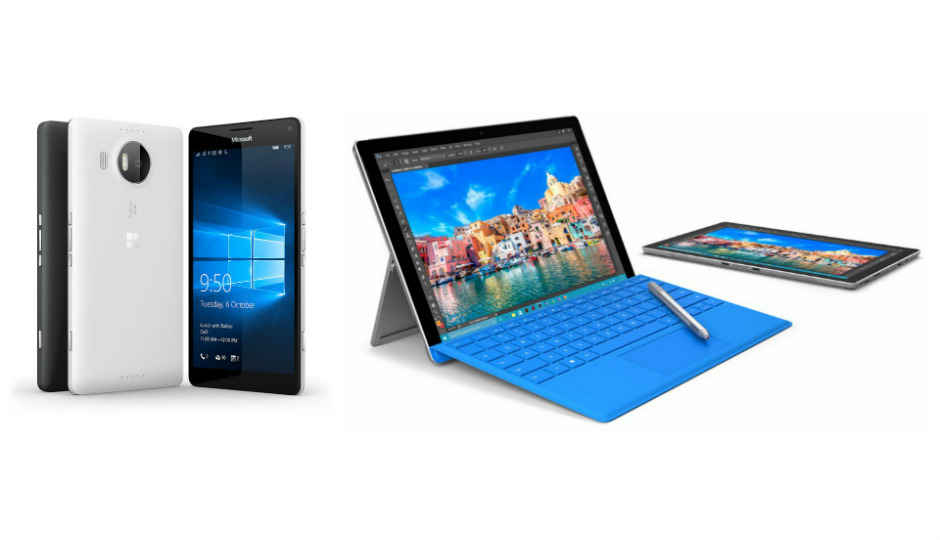 Microsoft Lumia 950, 950 XL, Surface Pro 4 announced in India, finally