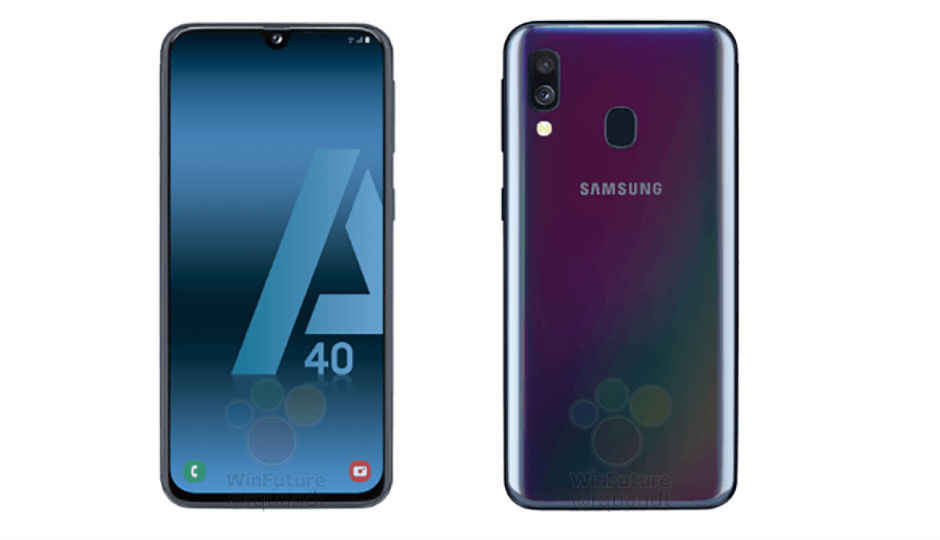 Samsung Galaxy A40 मोबाइल का लीक आया सामने, Infinity U डिस्प्ले और ड्यूल कैमरा होने के आसार