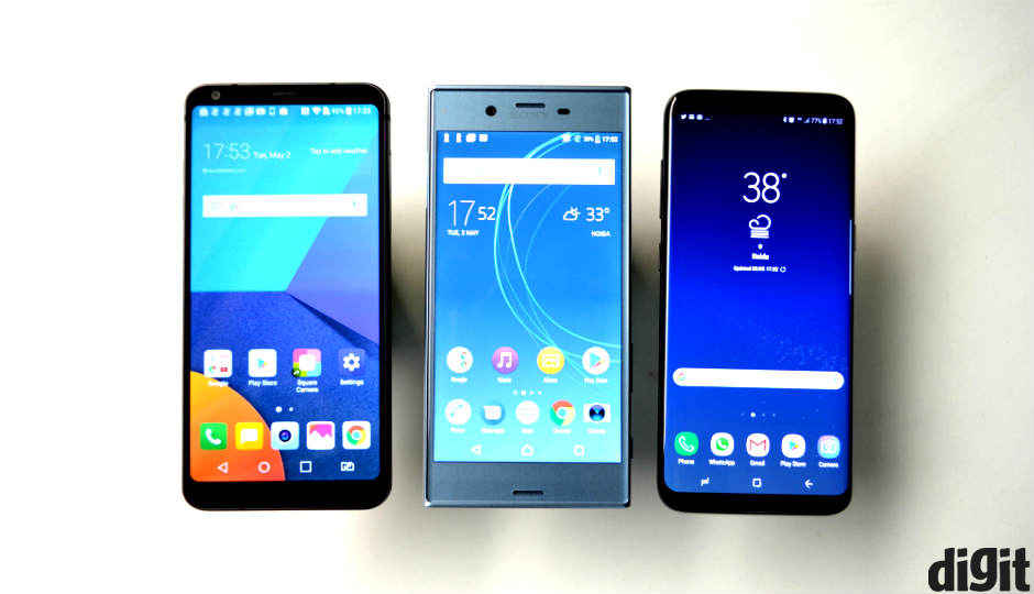 Samsung Galaxy S8 vs LG G6 vs Sony Xperia XZs: Performance, Battery & Design comparison