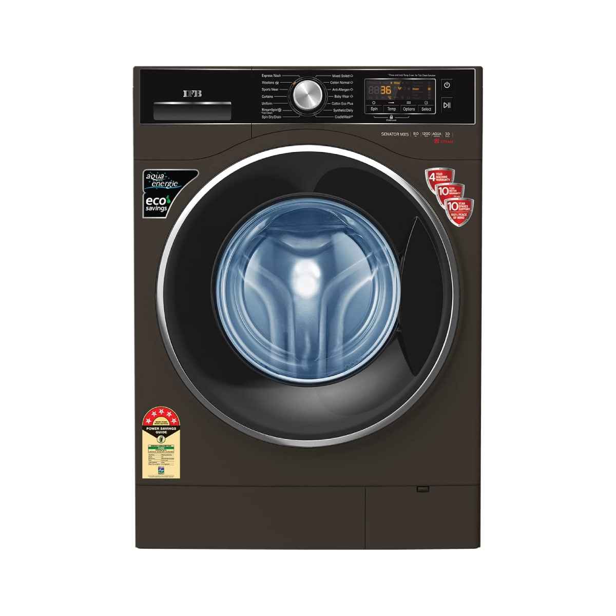 IFB 8 Kg 5 Star Front Load Washing Machine (SENATOR MXS)