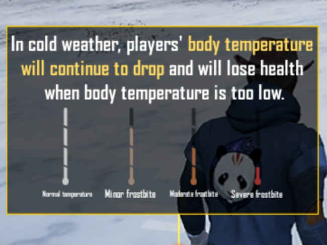 Players will have to ensure their body temperature does not drop in PUBG Mobile's new Arctic Mode 