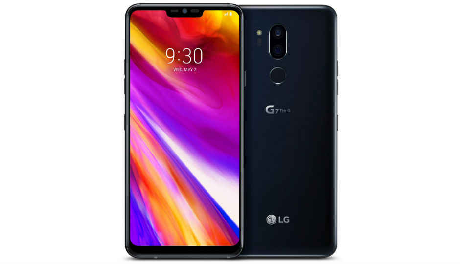 LG G7 ThinQ leaked images show Black variant, notch display settings