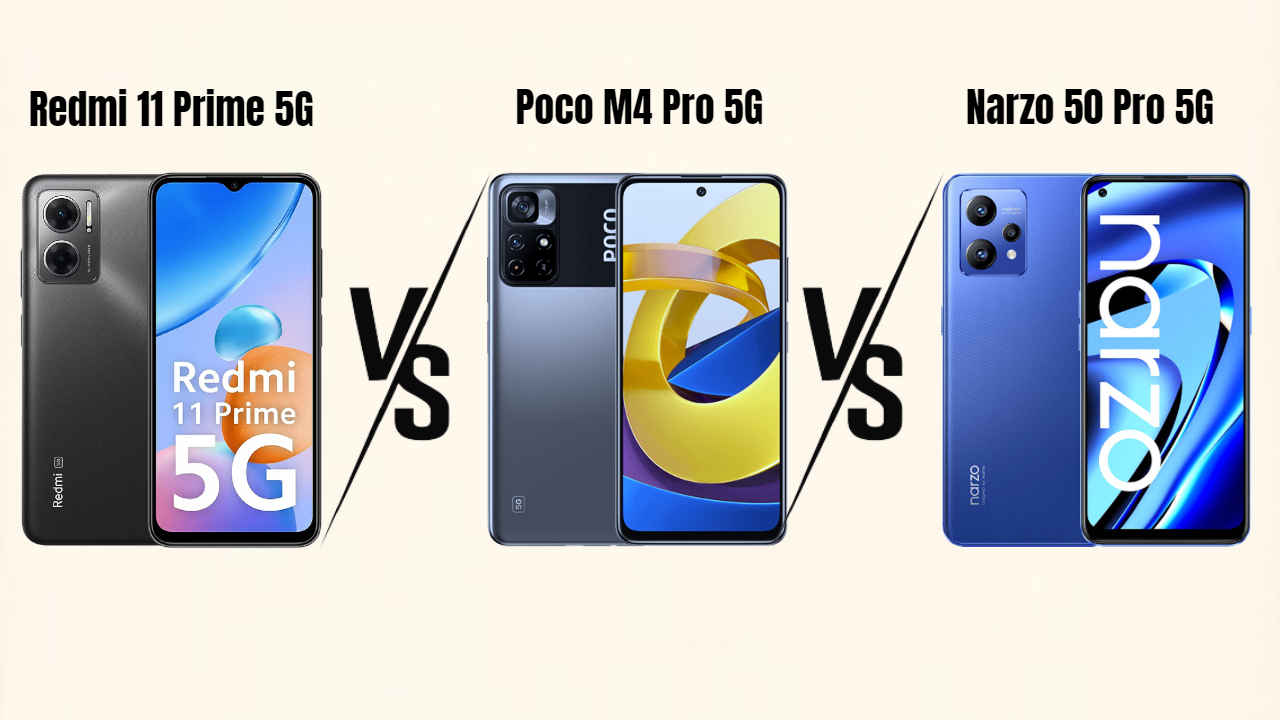 Redmi 11 Prime vs Poco M4 Pro vs Narzo 50 Pro ಫೋನ್‌ಗಳಲ್ಲಿ ಯಾವುದು ಬೆಸ್ಟ್? ಬೆಲೆ & ಫೀಚರ್ಗಳೇನು?