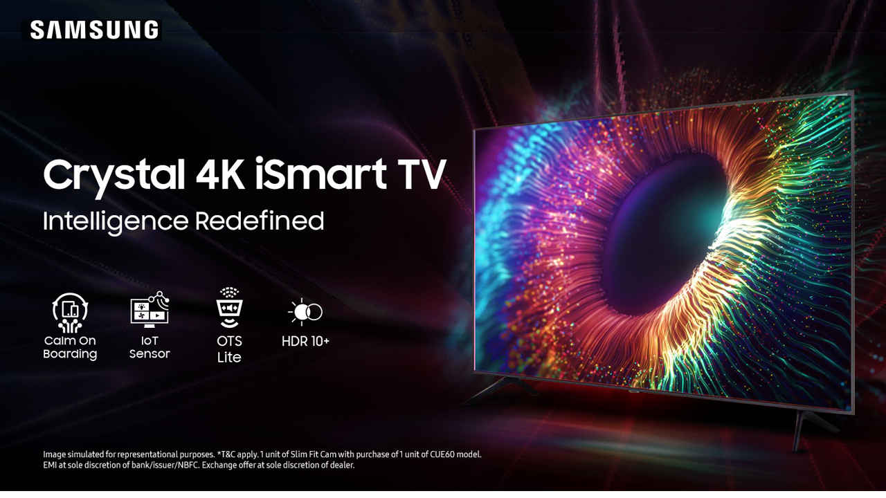 Samsung Crystal 4K iSmart UHD TV offers the perfect blend of innovation and value to enhance your smart home experience