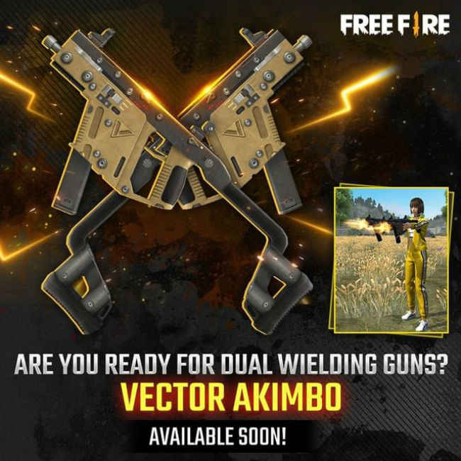 Free Fire's next update will introduce akimbo vector SMG
