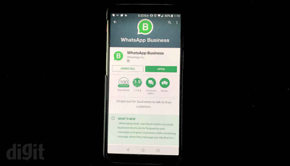 WhatsApp Business ಬೀಟಾ ವರ್ಷನ್ ಕೊನೆಗೂ iOS ಬಂದೆ ಬಿಡ್ತು, ವರ್ಷದ ನಂತರ ಆಂಡ್ರಾಯ್ಡ್ಗಳಿಗೆ ಬರುವ ನಿರೀಕ್ಷೆ.