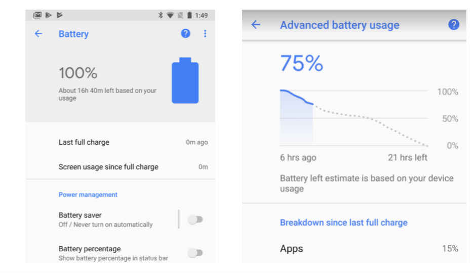 Google battery app on Play Store updated for Pixel phones, shows personalised battery life predictions