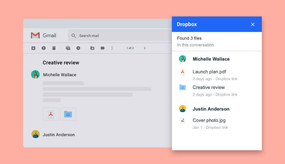 There’s now a Dropbox add-on for Gmail to make sharing faster, easier