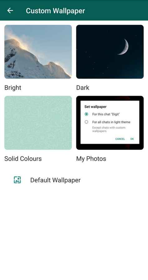 Here Is How You Can Set Custom Chat Wallpapers On Whatsapp Digit