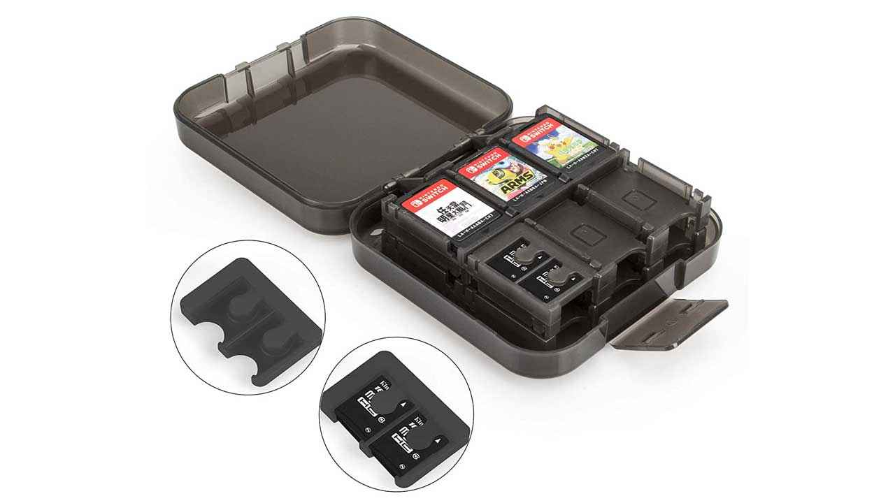 Game storage cases for the Nintendo Switch