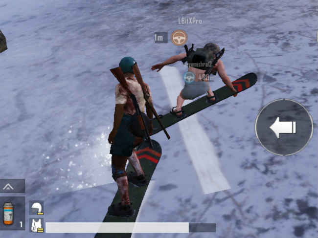 Skis can help you quickly traverse the map in PUBG Mobile's Arctic Mode