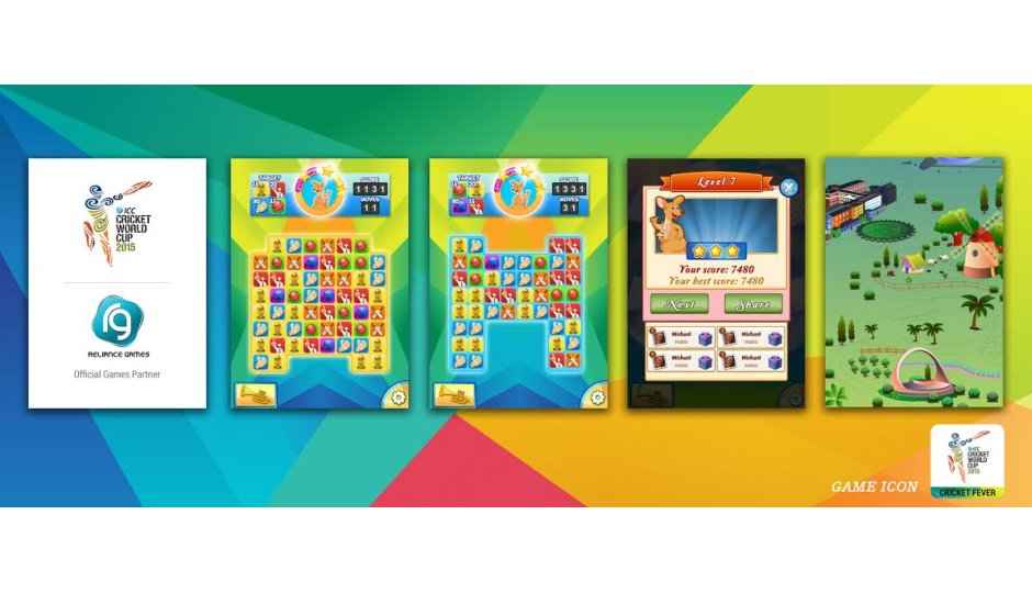 Reliance Games launches a portfolio of official mobile games for ICC Cricket WC 2015