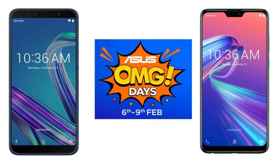 Asus OMG Days sale: Offers on Asus Zenfone Max Pro M2, Asus Zenfone Max Pro M1 and more