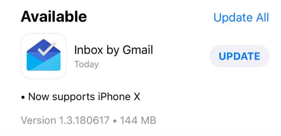 Google releases Inbox for iOS update with iPhone X display optimisations