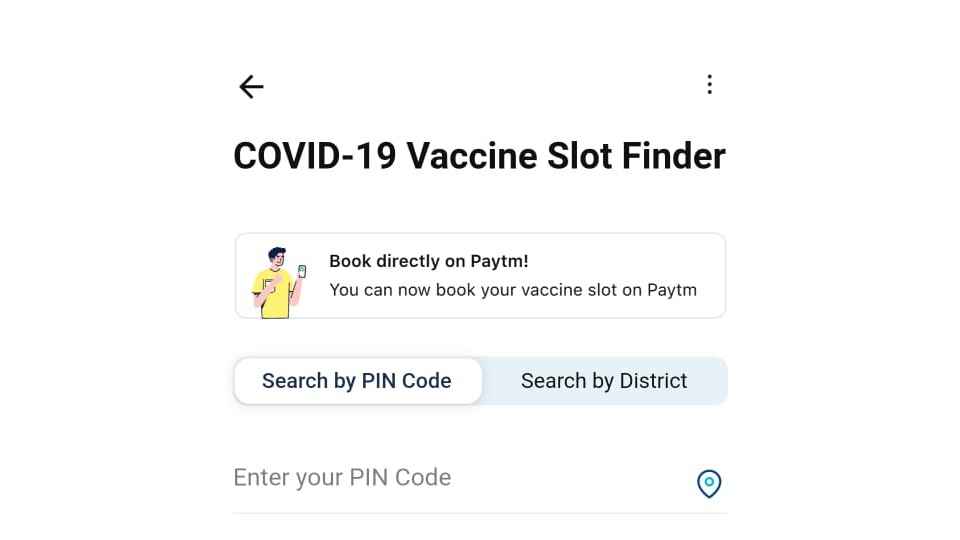 Vaccine slot finder