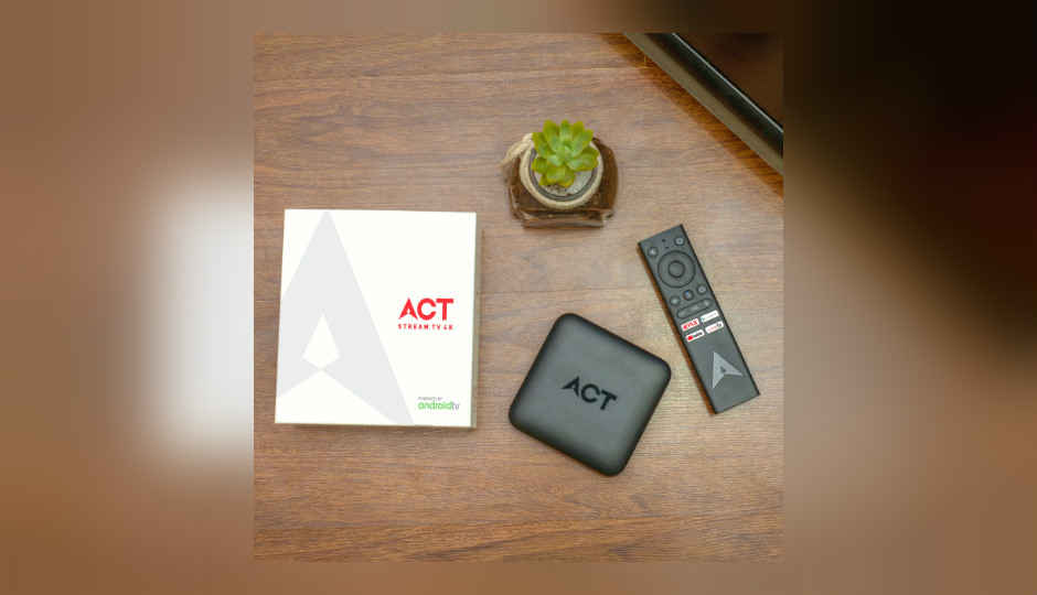 ACT Stream TV 4K based on Android launched by ACT Fibernet, combines OTT streaming with Live TV at Rs 4499