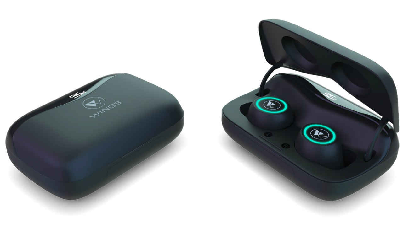 Wings Powerpods truly wireless earphones with a digtal display charging case launched