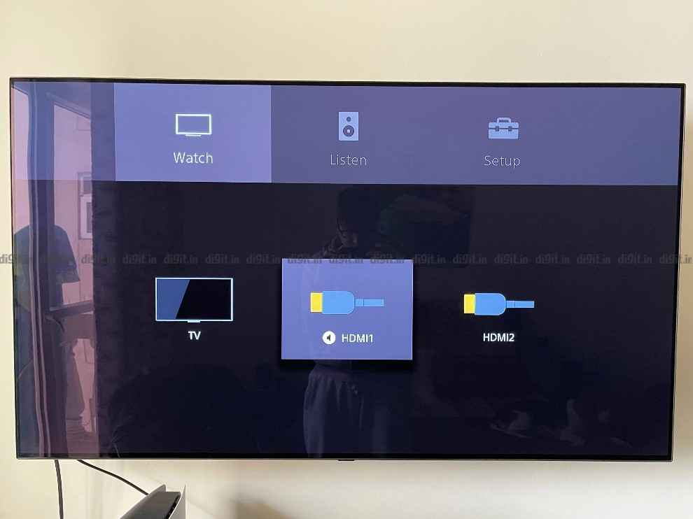 Sony HT-A7000 on screen controls