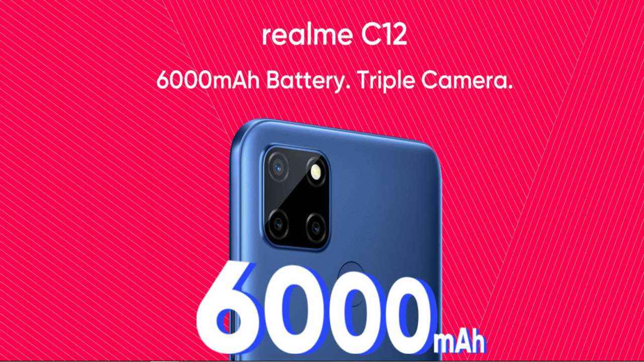 Realme C12: 13MP ట్రిపుల్ కెమేరా,6000mAh బ్యాటరీతో వస్తోంది