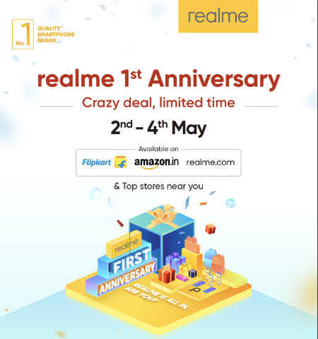 Realme 1st anniversary sale: Realme 2 Pro, Realme U1 to get flat Rs 1000 off between May 2-4