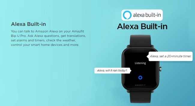 amazfit bip alexa