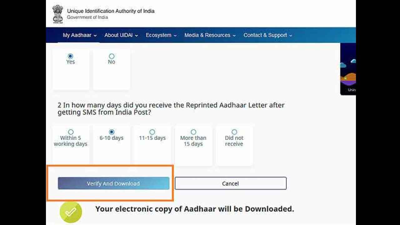 E-Aadhaar Card Download