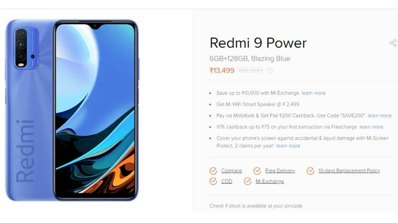 Redmi 9 power offers