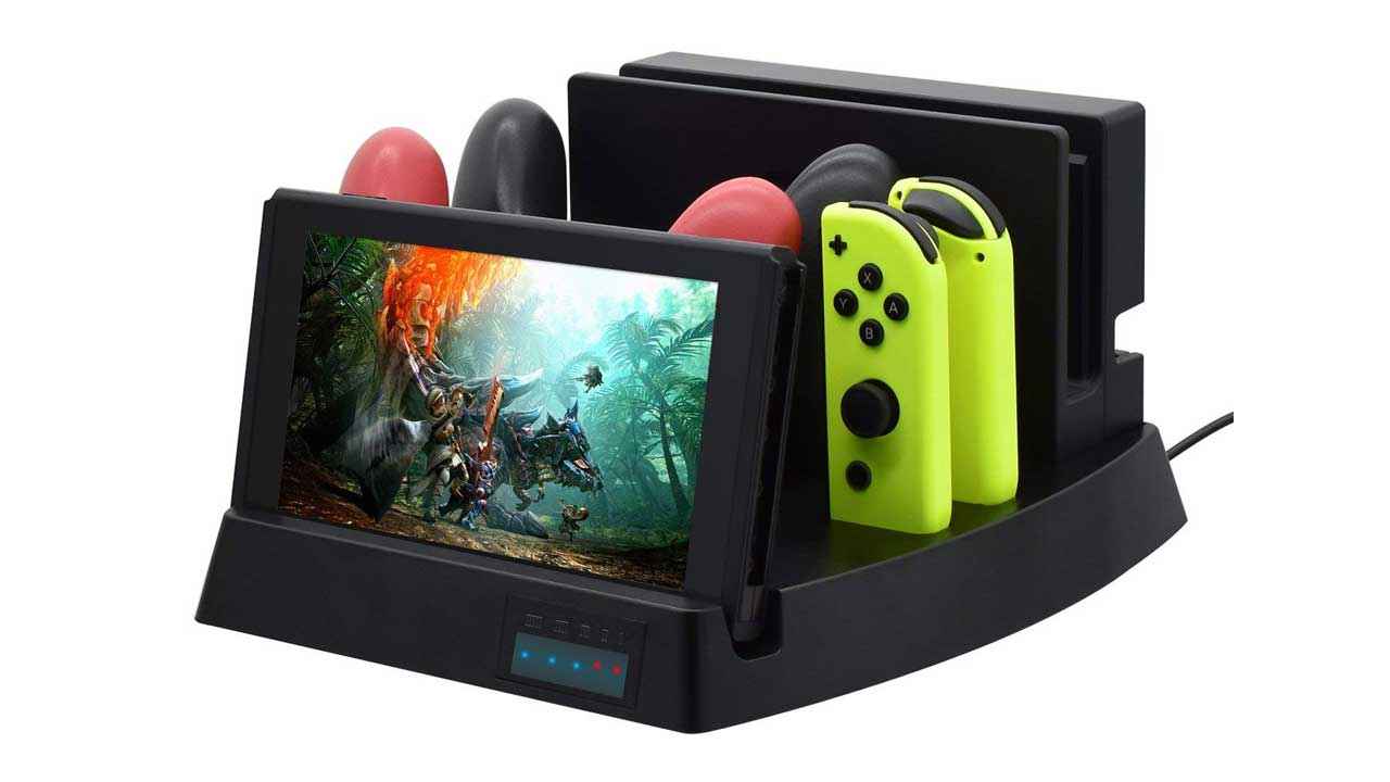 All-in-one charging stations for the Nintendo Switch