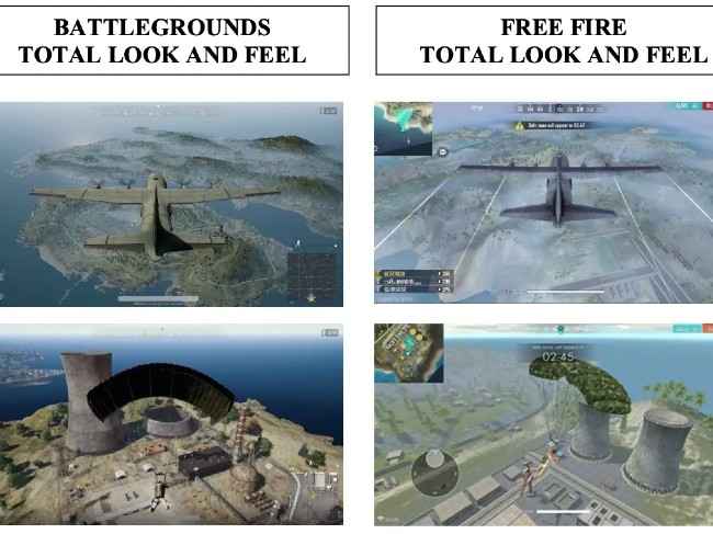 PUBG vs Free Fire similarities | Source: Krafton