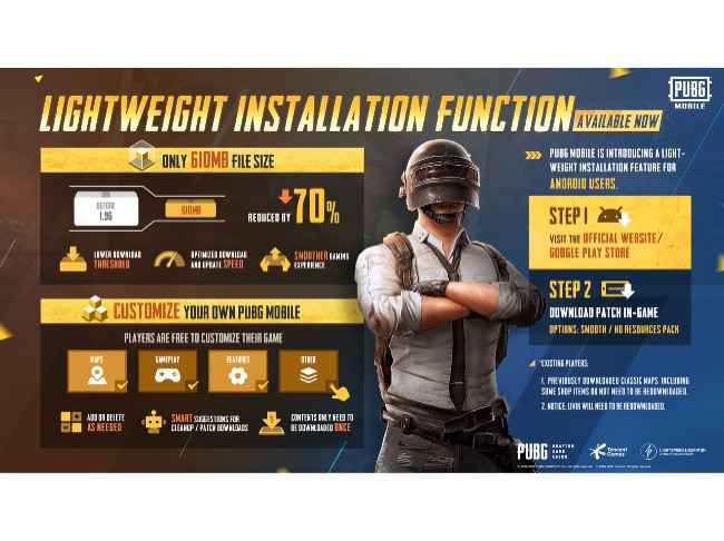 PUBG Mobile lightweight installation