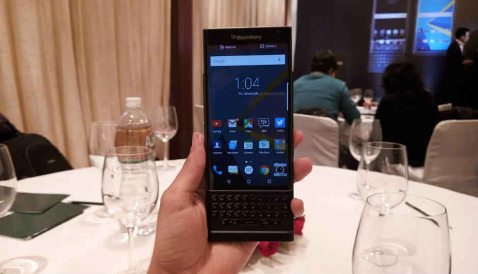 BlackBerry Priv launched in India, priced at Rs. 62,990