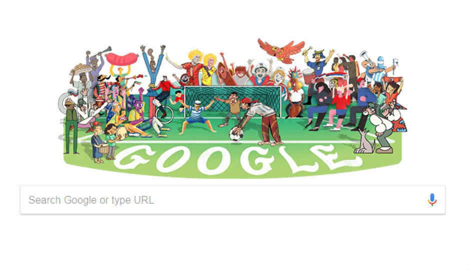 Google Doodle के ज़रिए मना रहा है FIFA वर्ल्ड कप का पहला दिन