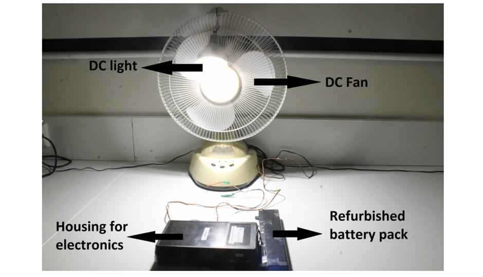 Researchers develop lighting solution using old laptop batteries