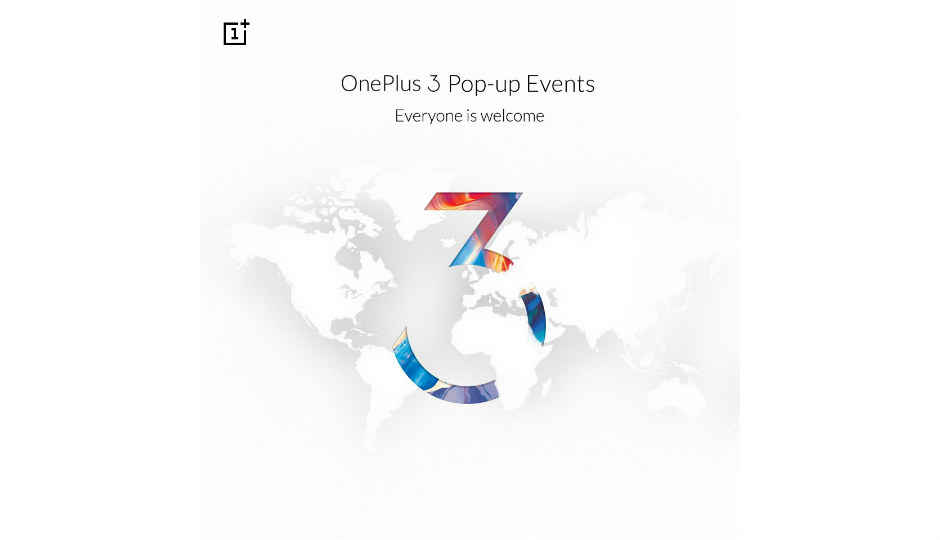 OnePlus 3 pop-up shops to come up at Mumbai, Delhi and Bengaluru