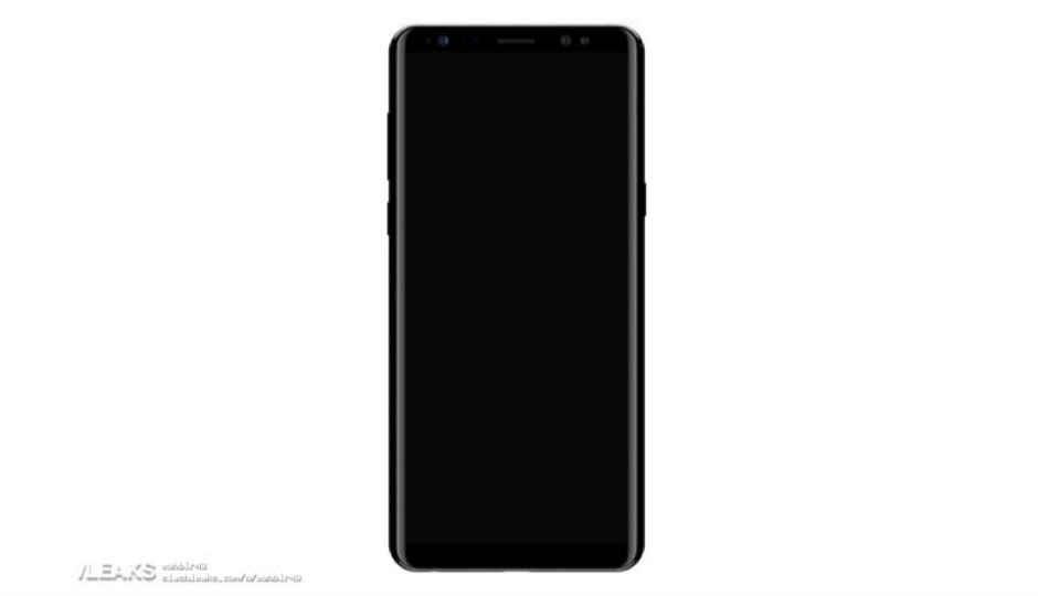 Samsung Galaxy Note 8 leaked render hints at a ‘large’ Infinity display