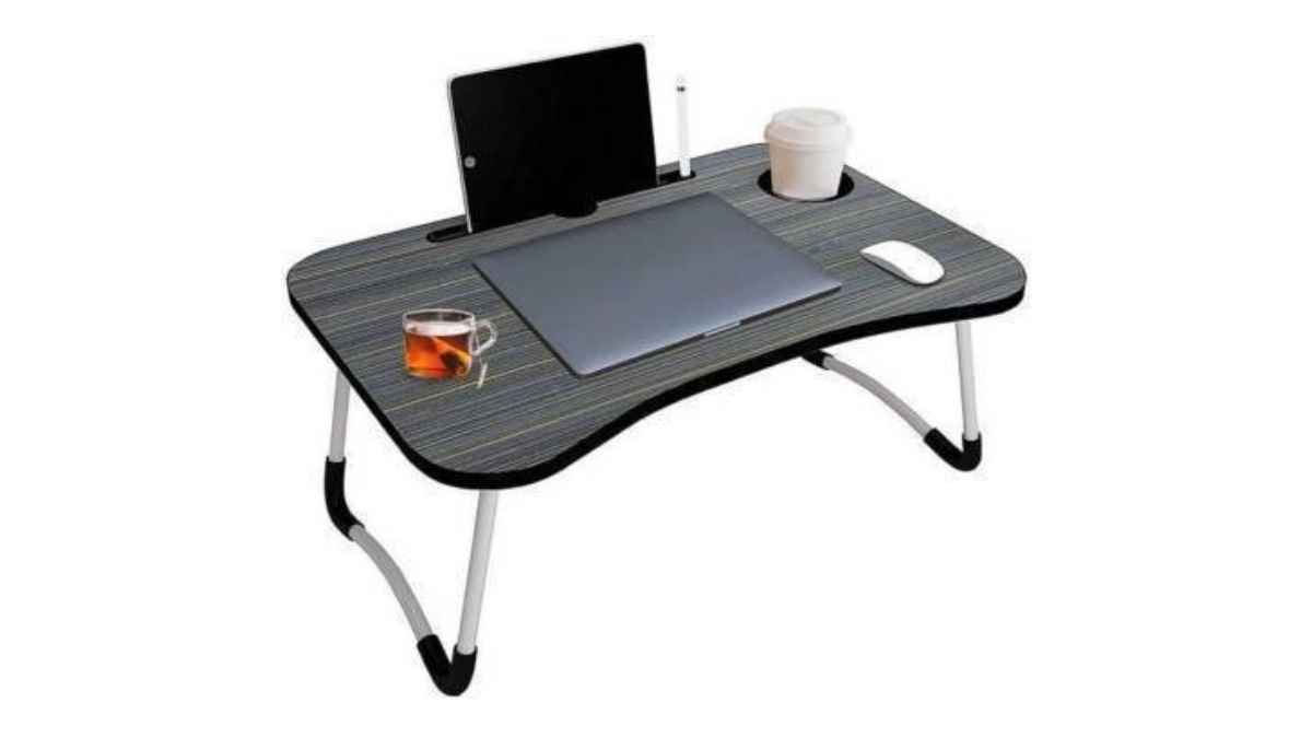 acnos wood portable laptop table