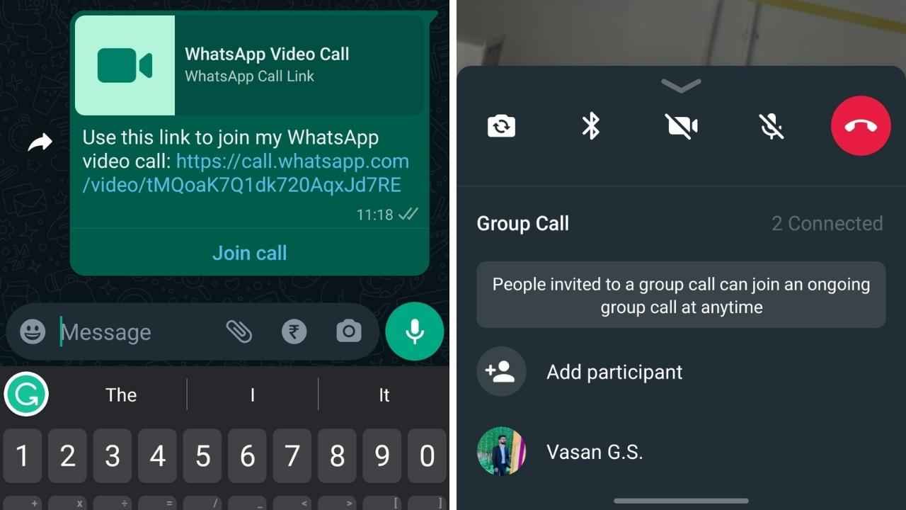 WhatsApp is rolling out sharable call links feature