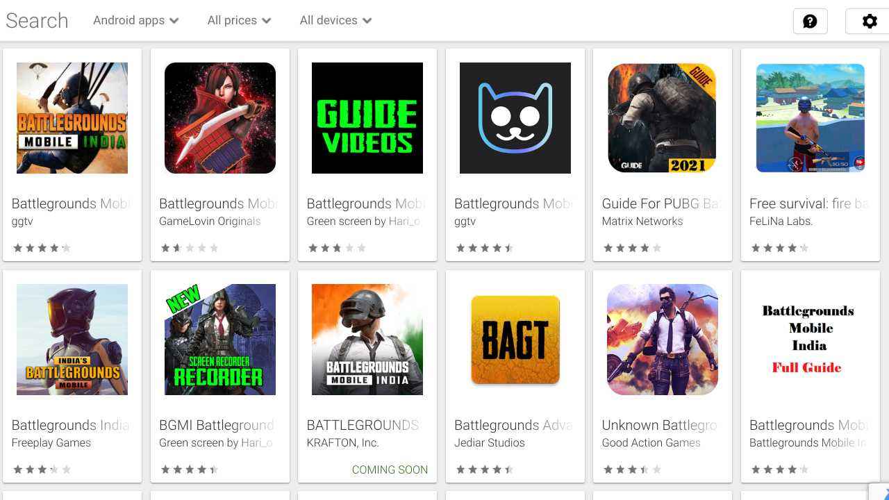 Battlegrounds Mobile India Imitator Apps Flood The Google Play Store Digit