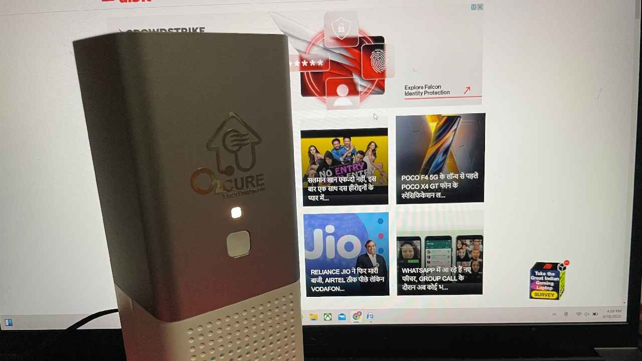O2 Cure REME LED Portable Air Purifier रिव्यू: छोटू सा है लेकिन दमदार भी
