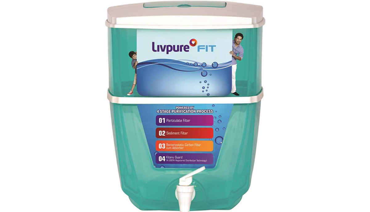 Livpure LIVPURE FIT 17 L Gravity Based Water Purifier (Sea Green)