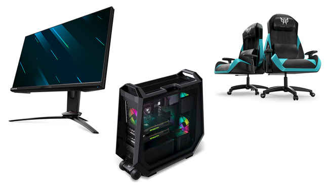 Acer Predator Orion Monitors Gaming Chair Desktops