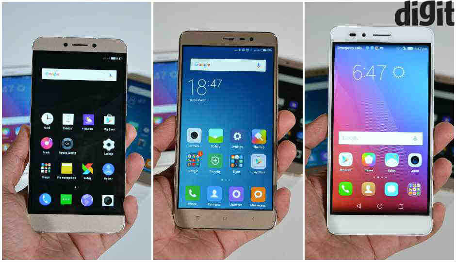 Xiaomi Redmi Note 3: Build and Design compared